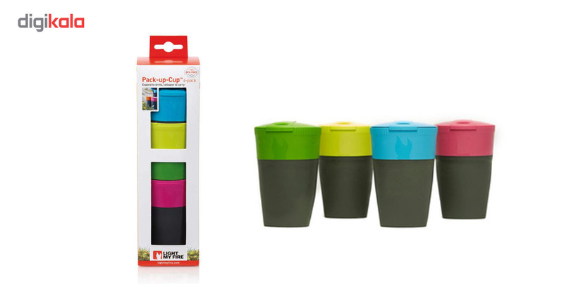 لیوان لایت مای فایر مدل Pack-up-Cup بسته 4 عددی - تصویر 3