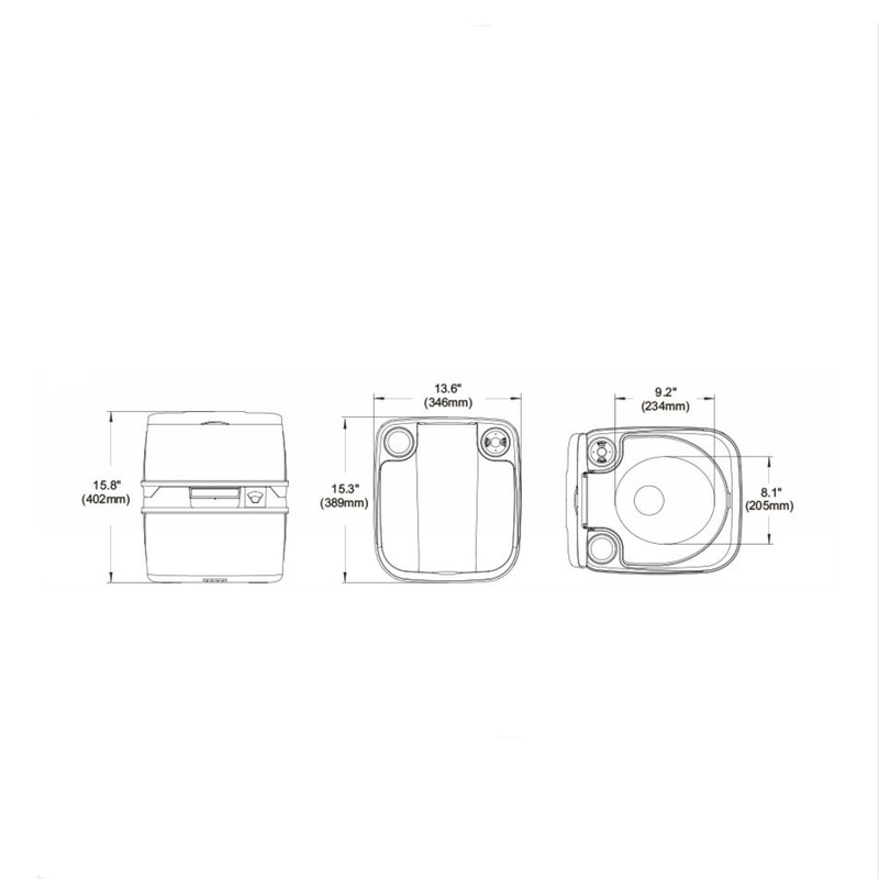توالت فرنگی سفری مدل SFPT-18-03 18L - تصویر 4